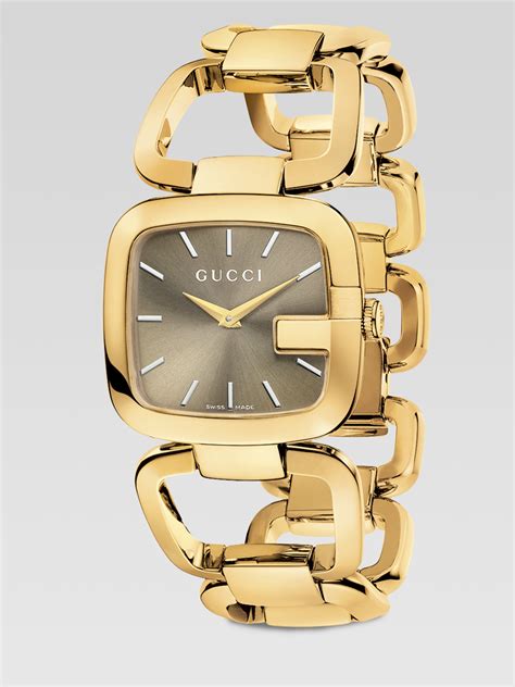 gucci gold watch bracelet|gucci gold bracelet watch women's.